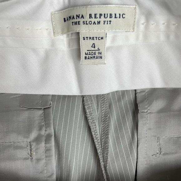 Banana Republic Sloan Fit Trouser Silver Size 4 - Picture 5 of 9